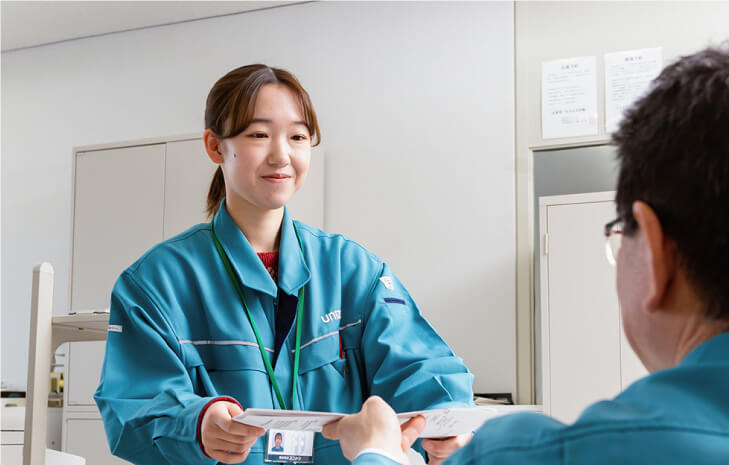 先輩からの指示受け